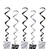 Happy New Year Whirls - Black/Silver