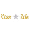 New Year's Kiss Me at Midnight Streamer - Gold/Silver
