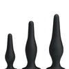 Pretty Love Beginner's Mini Anal Kit - Black Set of 3