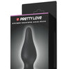 Pretty Love 6.1" Sturdy Silicone Anal Plug - Black