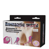 Romantic Wave Electro Shock Vibrating Nipple Clamps - Rose