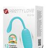 Pretty Love Kirk Liquid Silicone Remote Egg - Turquoise