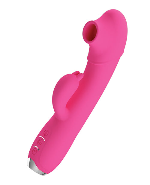 Pretty Love Regina Pulsing Rabbit w/Free Suction Attachment - Pink