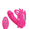 Pretty Love Katherine Wearable Butterfly Vibrator - Fuchsia