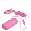 Pretty Love Romantic Wave II Estim & Vibrating Nipple Clip - Pink