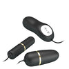 Pretty Love Double Vibro Bullets w/Electrostim - Black