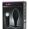 Pretty Love Vibrating Bulb Shaped Butt Plug - Black