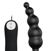 Pretty Love Vibrating Bead Shaped Butt Plug - Black