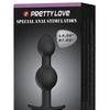 Pretty Love 4.05" Silicone Anal Plug w/Ball - Black