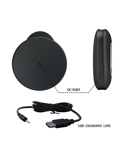 Mr.Play Remote Control Vibrating Plug - Black