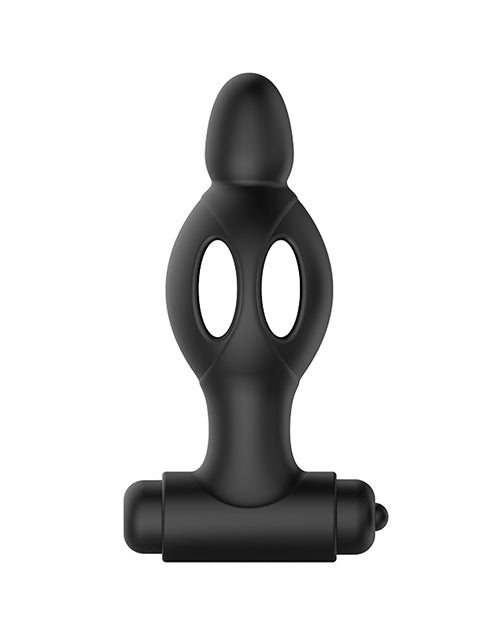Mr. Play Vibrating Collapsible Anal Plug - Black