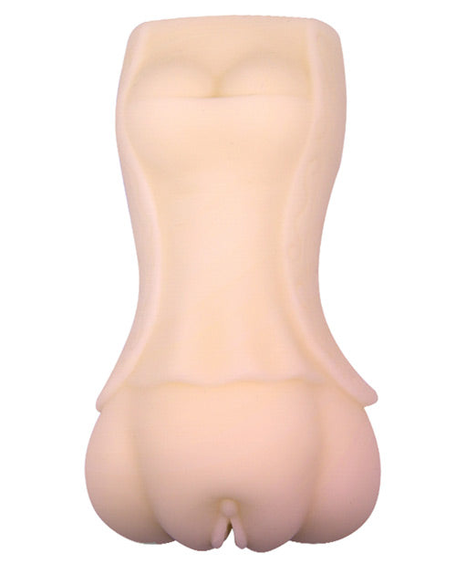 Crazy Bull No Lube Vagina Masturbator Sleeve - Ivory