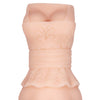 Crazy Bull No Lube Vagina Masturbator Sleeve w/Skirt - Ivory