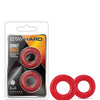 Blush Stay Hard Donut Rings - Red Pack of 2