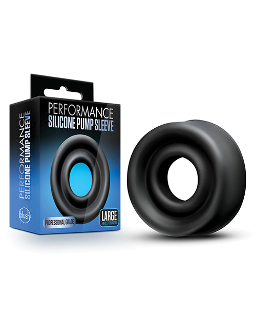 Blush Performance Silicone Pump Sleeve Large - Black