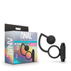 Blush Anal Adventures Platinum Silicone Anal Ball w/Vibrating C Ring - Black