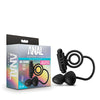 Blush Anal Adventures Platinum Silicone Anal Plug with Vibrating C Ring - Black