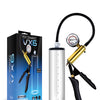 Blush Performance VX6 Vacuum Penis Pump w/Brass Pistol & Pressure Gauge - Clear