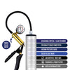 Blush Performance VX6 Vacuum Penis Pump w/Brass Pistol & Pressure Gauge - Clear