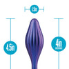Blush Anal Adventures Matrix Wavy Bling Plug - Sapphire