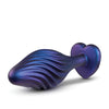 Blush Anal Adventures Matrix Swirling Bling Plug - Sapphire