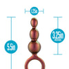 Blush Anal Adventures Matrix Beaded Loop Plug - Copper