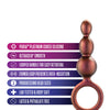 Blush Anal Adventures Matrix Beaded Loop Plug - Copper