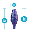 Blush Anal Adventures Matrix Bumped Bling Plug - Sapphire