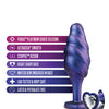 Blush Anal Adventures Matrix Bumped Bling Plug - Sapphire