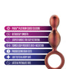 Blush Anal Adventures Matrix Duo Loop Plug - Copper