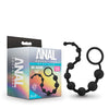 Blush Anal Adventures Platinum Silicone 10 Anal  Beads - Black