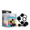 Blush Anal Adventures Platinum Silicone Anal Beads - Large Black