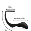 Blush Anal Adventures Cock Ring Plug - Black