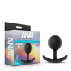 Blush Anal Adventures Platinum Silicone Vibra Black Plug - Assorted Sizes