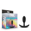 Blush Anal Adventures Platinum Silicone Vibra Black Plug - Assorted Sizes