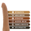 Blush Dr. Skin Realistic Cock Basic 8.5" - Mocha