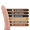 Blush Dr. Skin 7" Cock w/Suction Cup - Vanilla