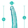 Blush B Yours Plus 7.5" Lust n' Thrust Dildo - Teal