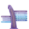 Blush Au Naturel Bold Jack 7.5" Dildo - Purple