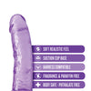 Blush B Yours Plus 8" Roar n Ride Dildo - Purple