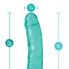 Blush B Yours Plus 8" Roar n Ride Dildo - Teal