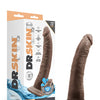 Blush Dr. Skin Glide 7.5" Self Lubricating Dildo - Chocolate