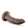 Blush Dr. Skin Glide 7.5" Self Lubricating Dildo - Chocolate