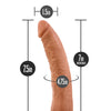 Blush Dr. Skin Glide 7.5" Self Lubricating Dildo - Mocha