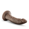 Blush Dr. Skin Plus 7" Posable Dildo - Chocolate