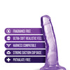 Blush B Yours Plus 5.5" Hard n' Happy Dildo - Purple