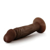 Blush Dr. Skin Plus 6" Posable Dildo - Chocolate