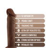 Blush Dr. Skin Plus 6" Posable Dildo - Chocolate