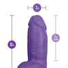 Blush Au Naturel Bold Chub 10" Dildo - Purple