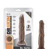 Blush Dr. Skin Silicone Dr. Carter 7.5" Dildo  - Chocolate